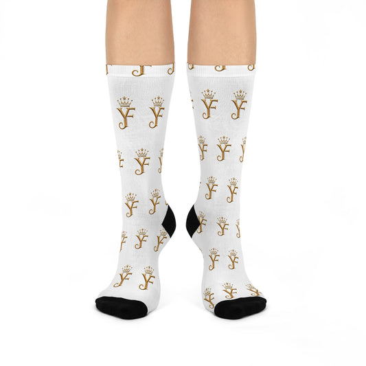 YF Logo Cushioned Crew Socks