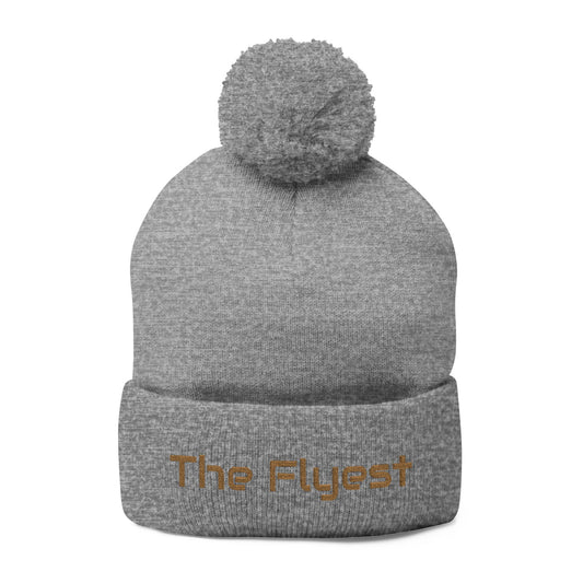 The Flyest Pom-Pom Knit Beanie