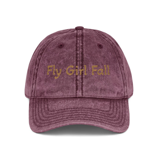 Vintage Fly Girl Fall Cap